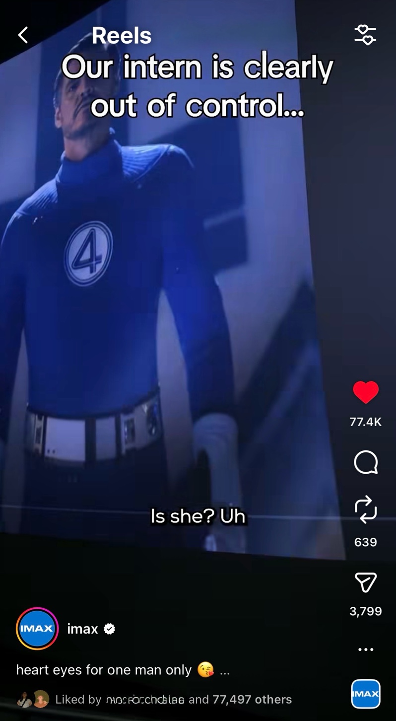 IMAX Heart eyes Pedro Pascal