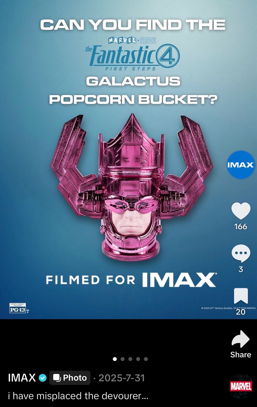 IMAX Galactus popcorn bucket