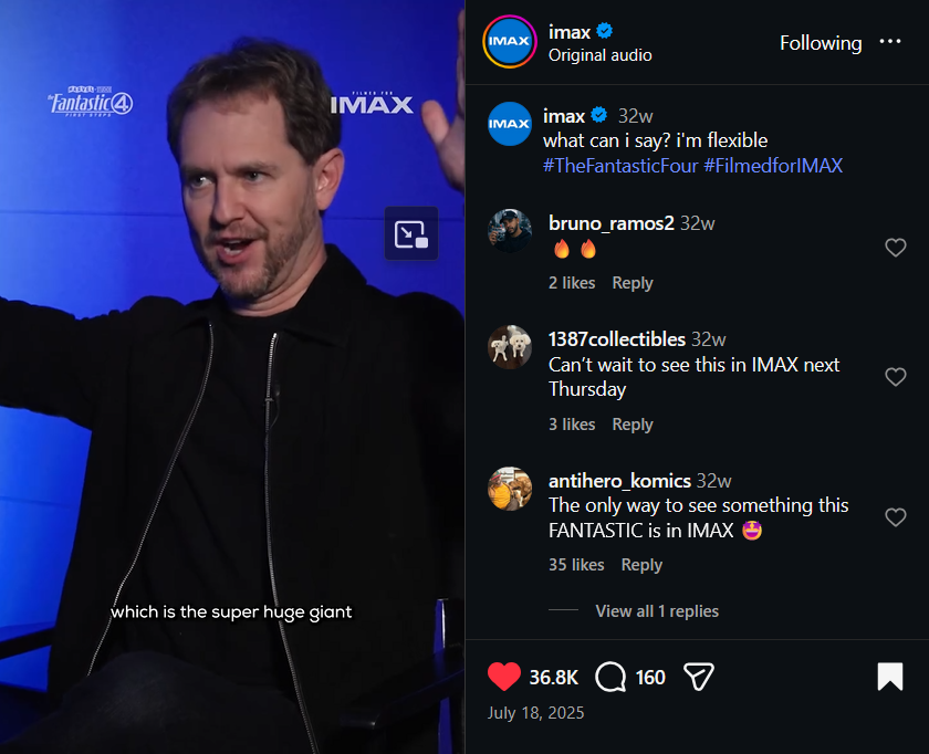 IMAX Fantastic Four flexible