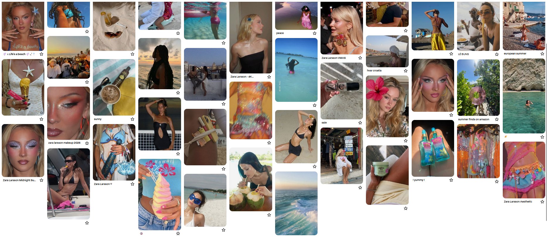 Eurosummer mood board